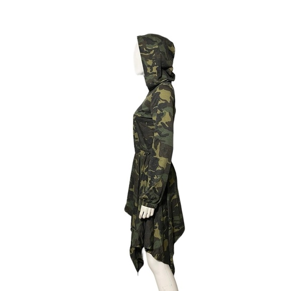 Long Sleeve Camouflage Hoodie asymmetrical Full Zip Jacket Dress
New - Picture 10 of 14